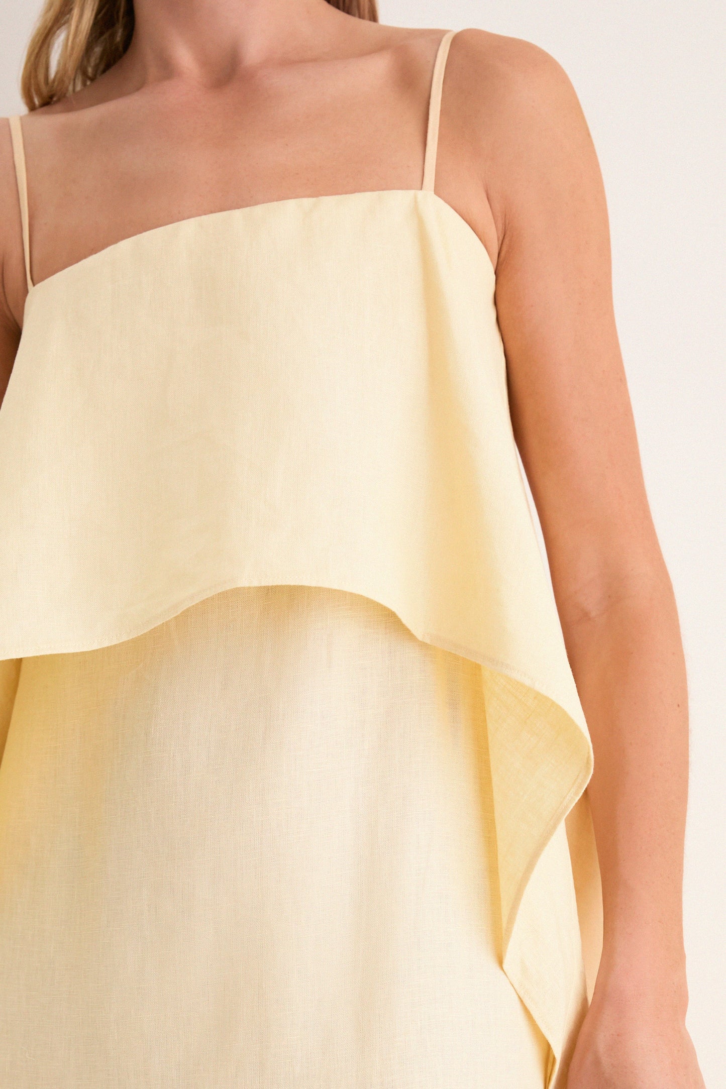 Valencia Linen Midi Dress