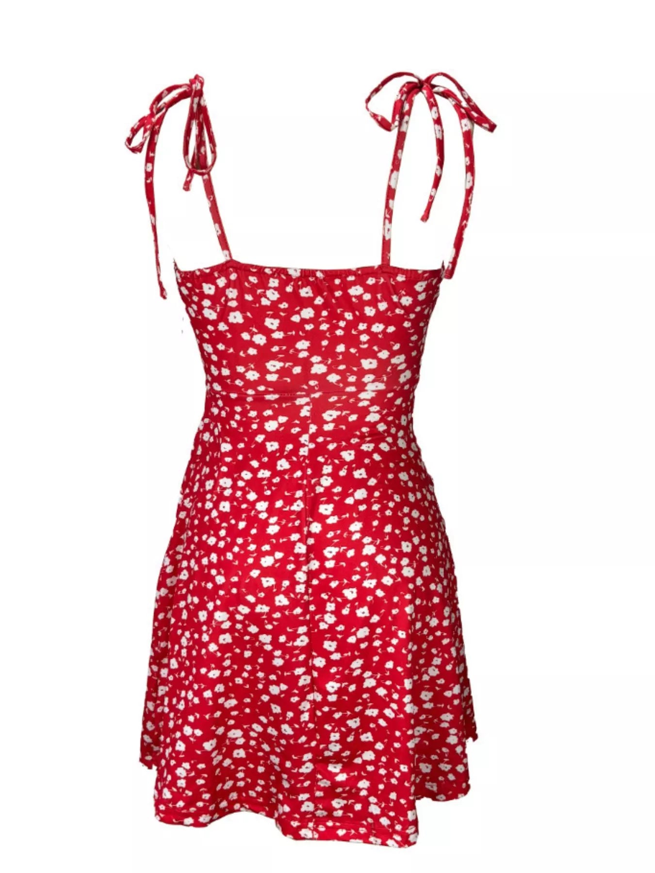 Margot Floral Tie-Strap Mini Dress