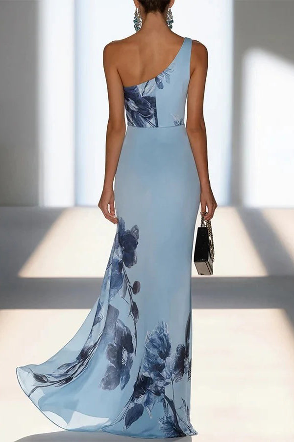 Arabella Floral One-Shoulder Maxi Dress