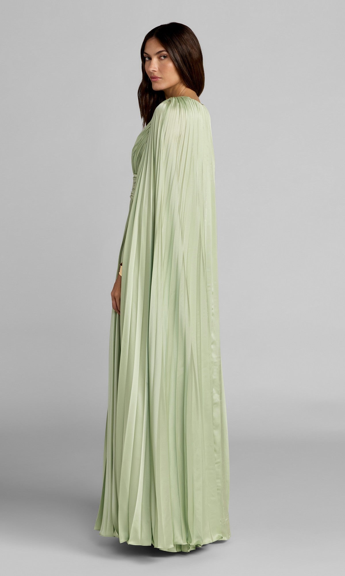 Ophelia Chartreuse Evening Gown