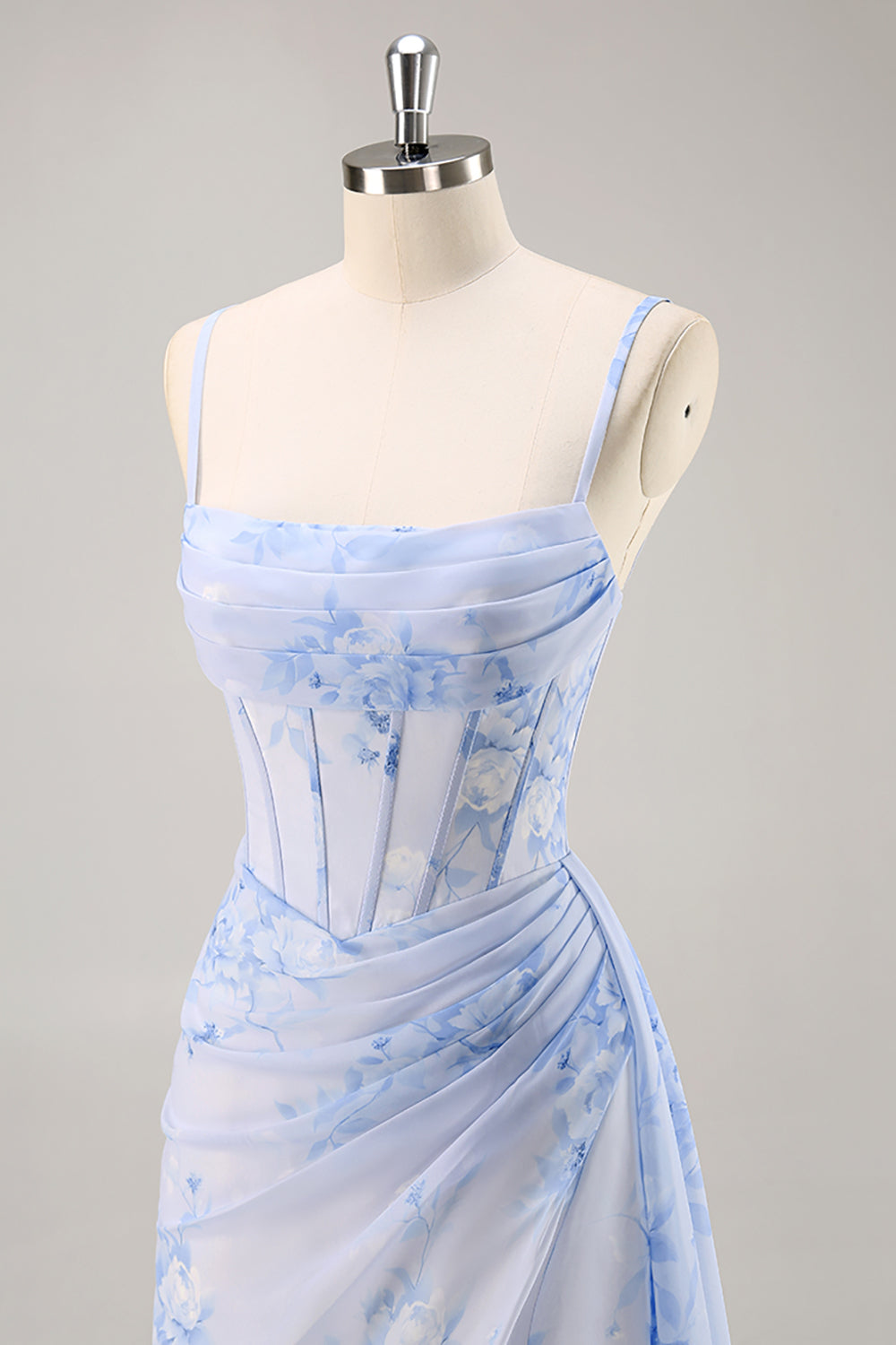 Margot Floral Ruched Corset Dress