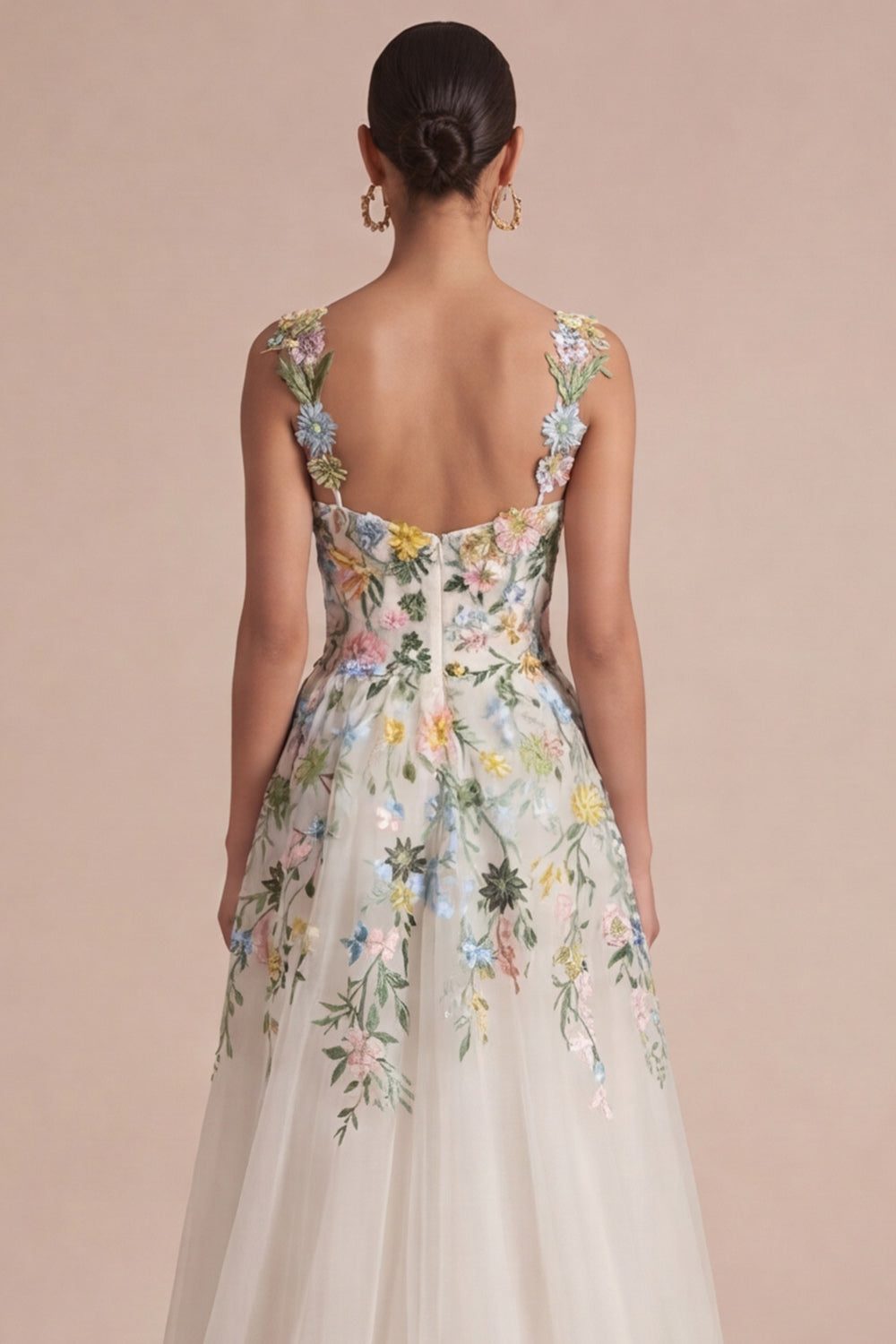 Isadora Floral Corset Midi Dress