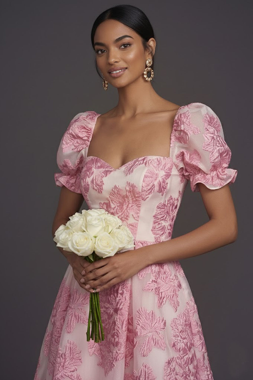 Valentina Jacquard A-Line Dress
