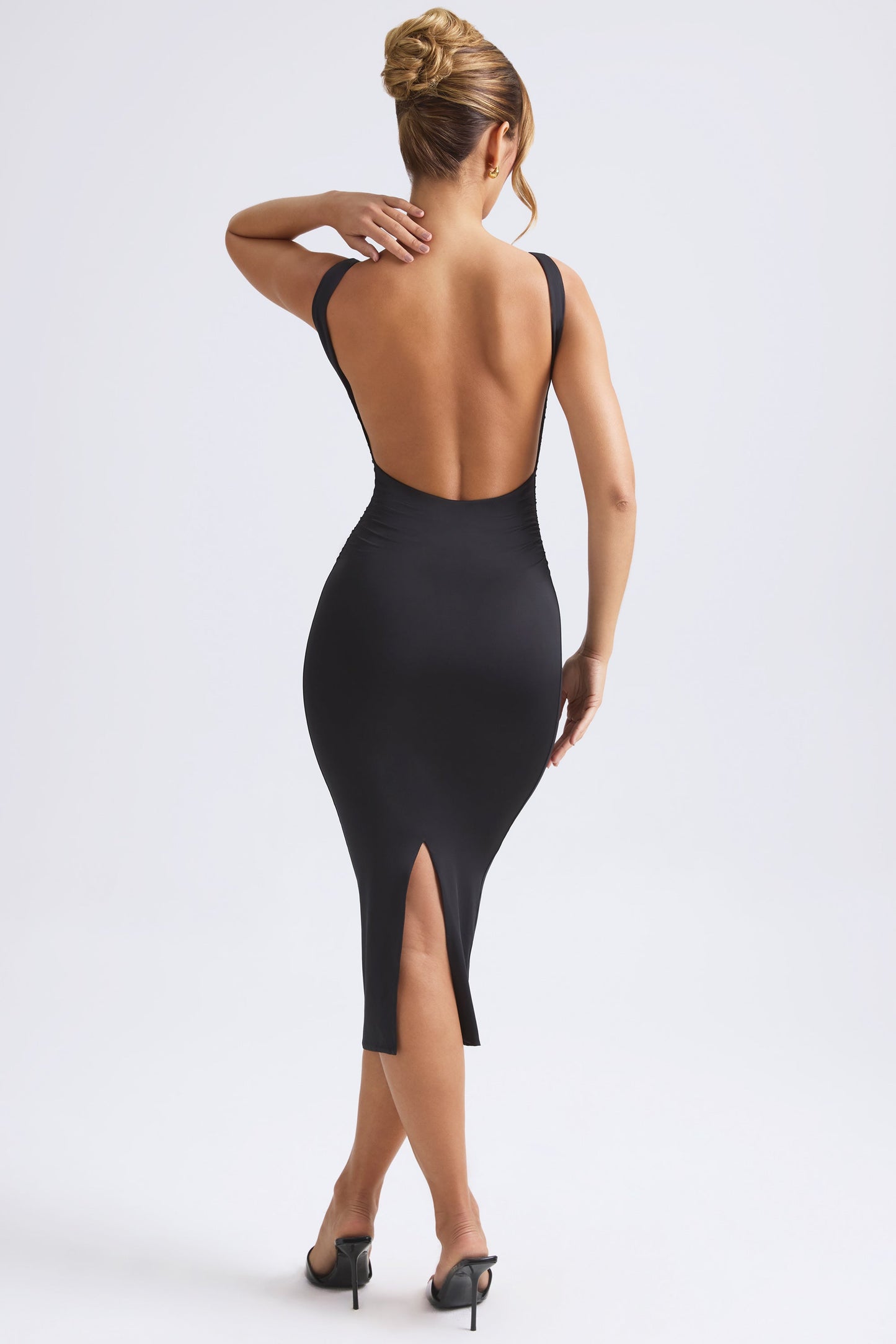 Grainne Ruched Open-Back Midaxi Dress
