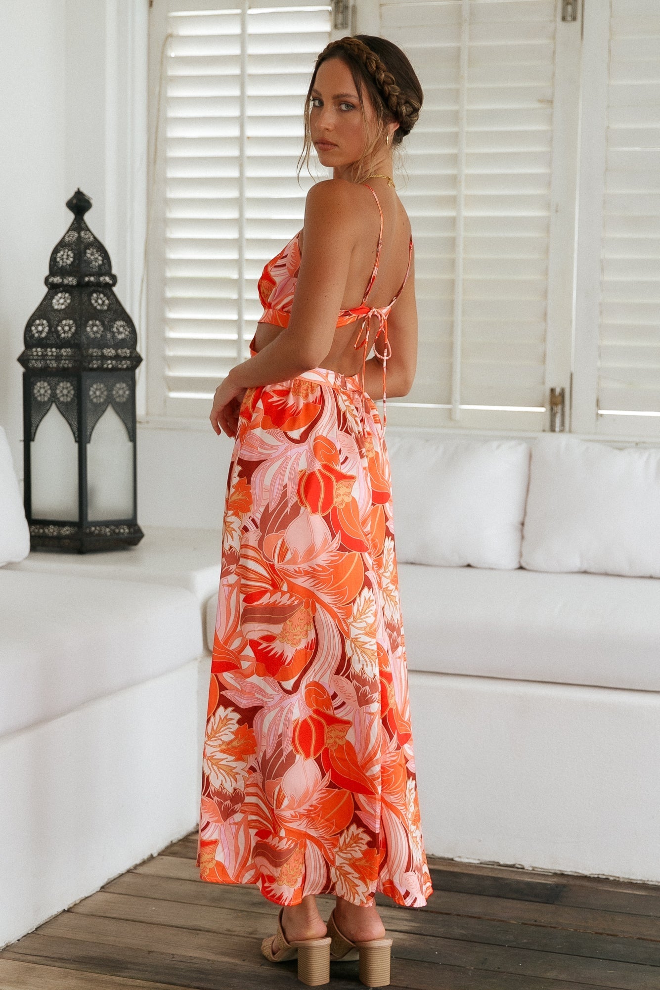 Arabella Garden Maxi Dress in Wine