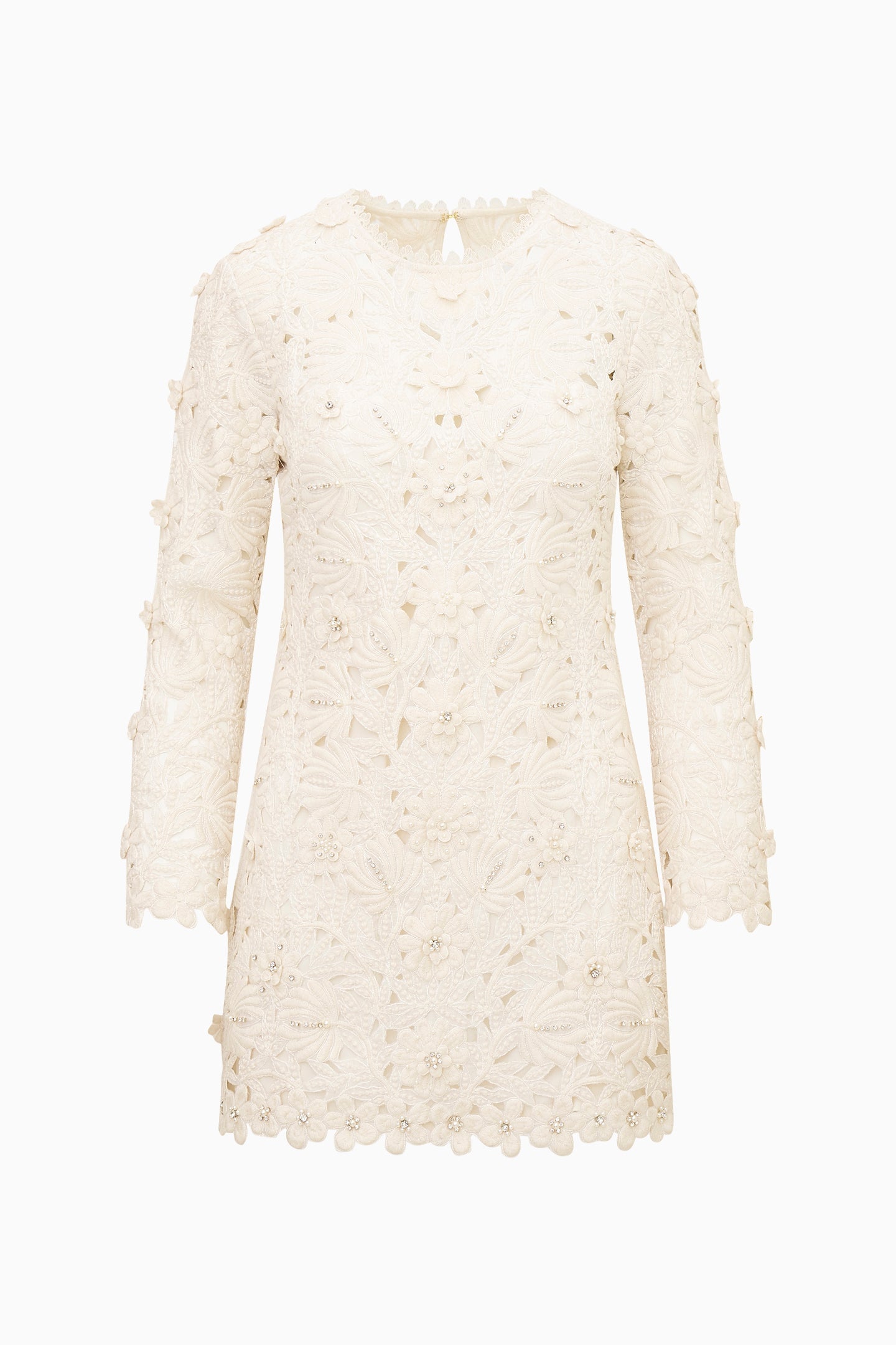 Caletta Floral Embroidered Lace Mini Dress