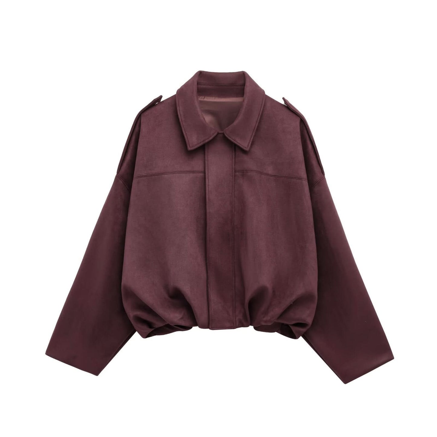 Mara Elegant Suede Loose Jacket