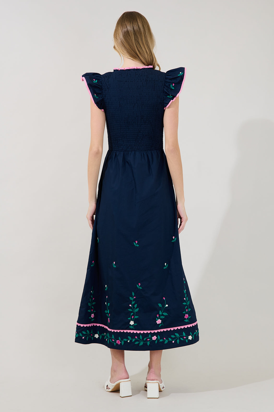 Soleil Tiered Floral Midi Dress