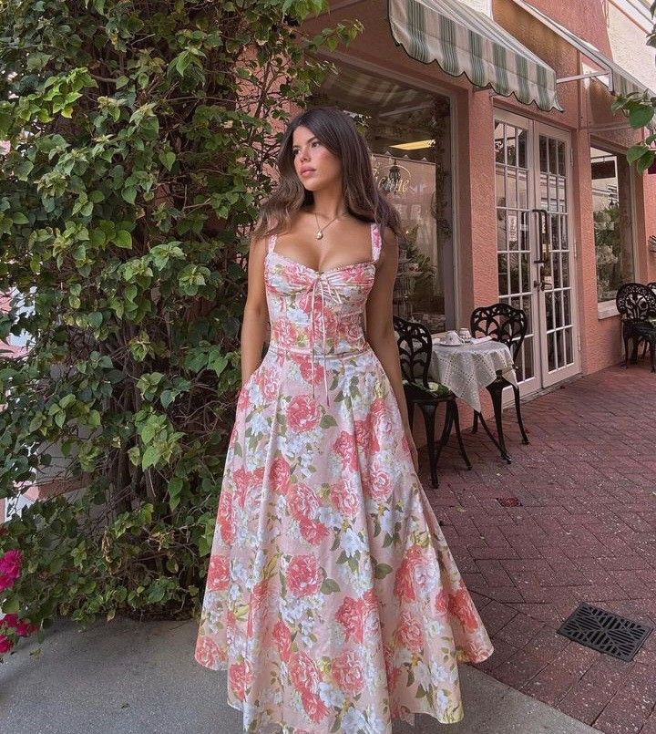 Liliana Floral A-Line Gown