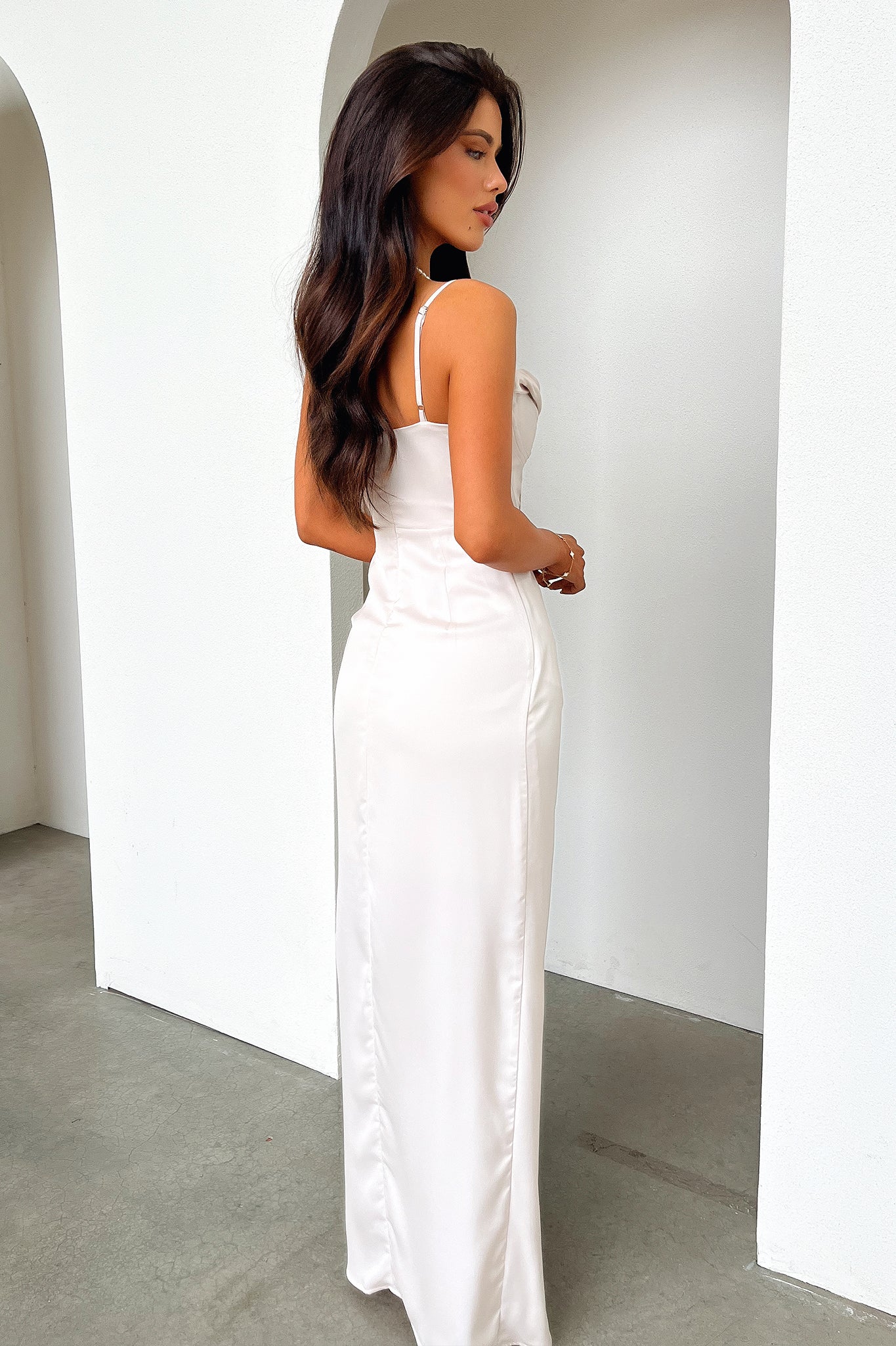 Aiana Satin Maxi Dress