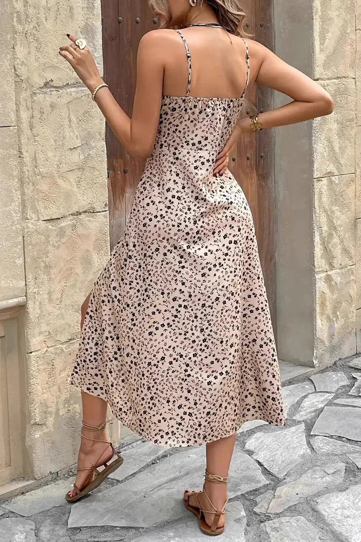 Margot Floral Spaghetti Maxi Dress