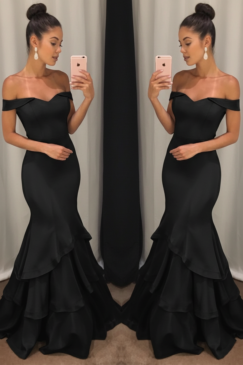 Lillian Off-Shoulder Mermaid Gown
