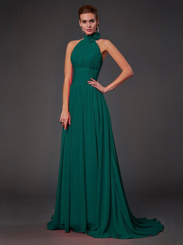 Isabelle Halter Chiffon Bridesmaid Dress