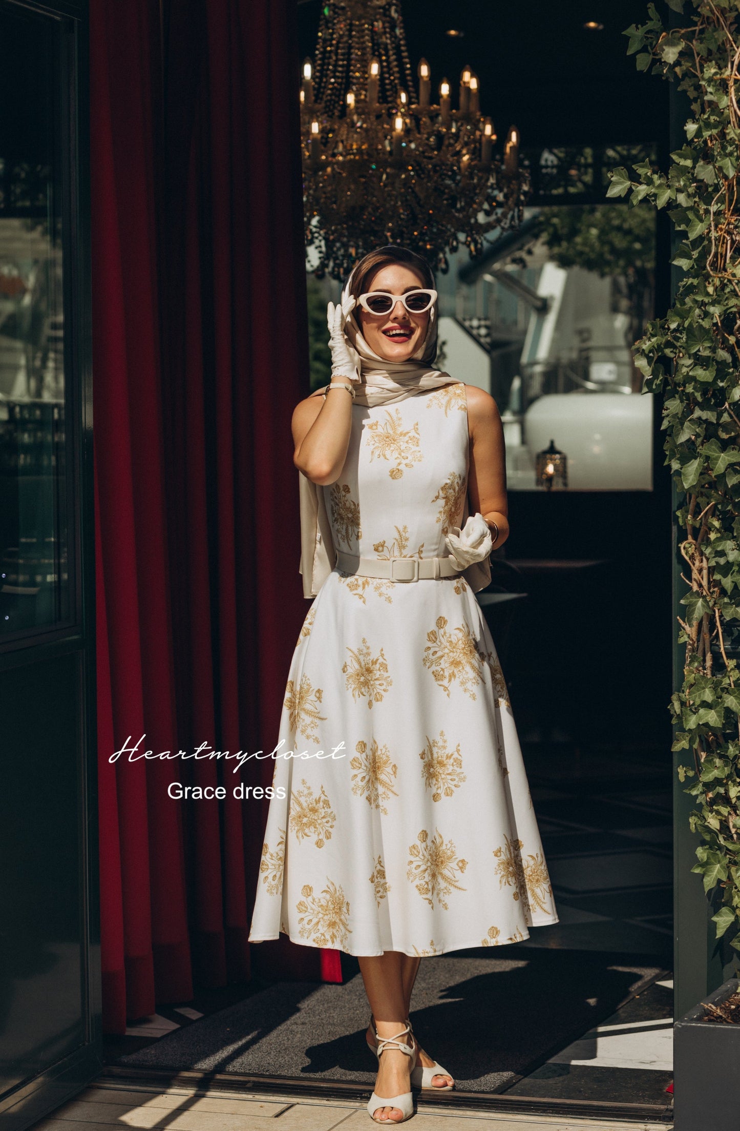 Audrey Vintage-Inspired Midi Dress