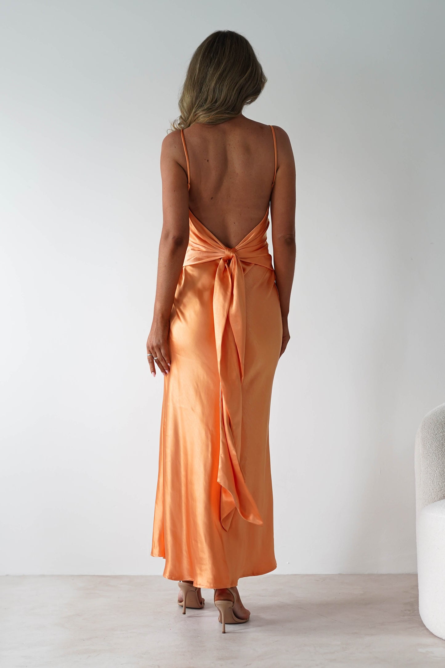 Hermie Silky Satin Maxi Dress