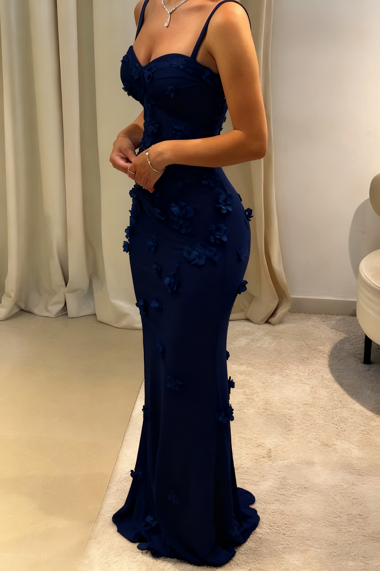 Celestine Mermaid Satin Gown