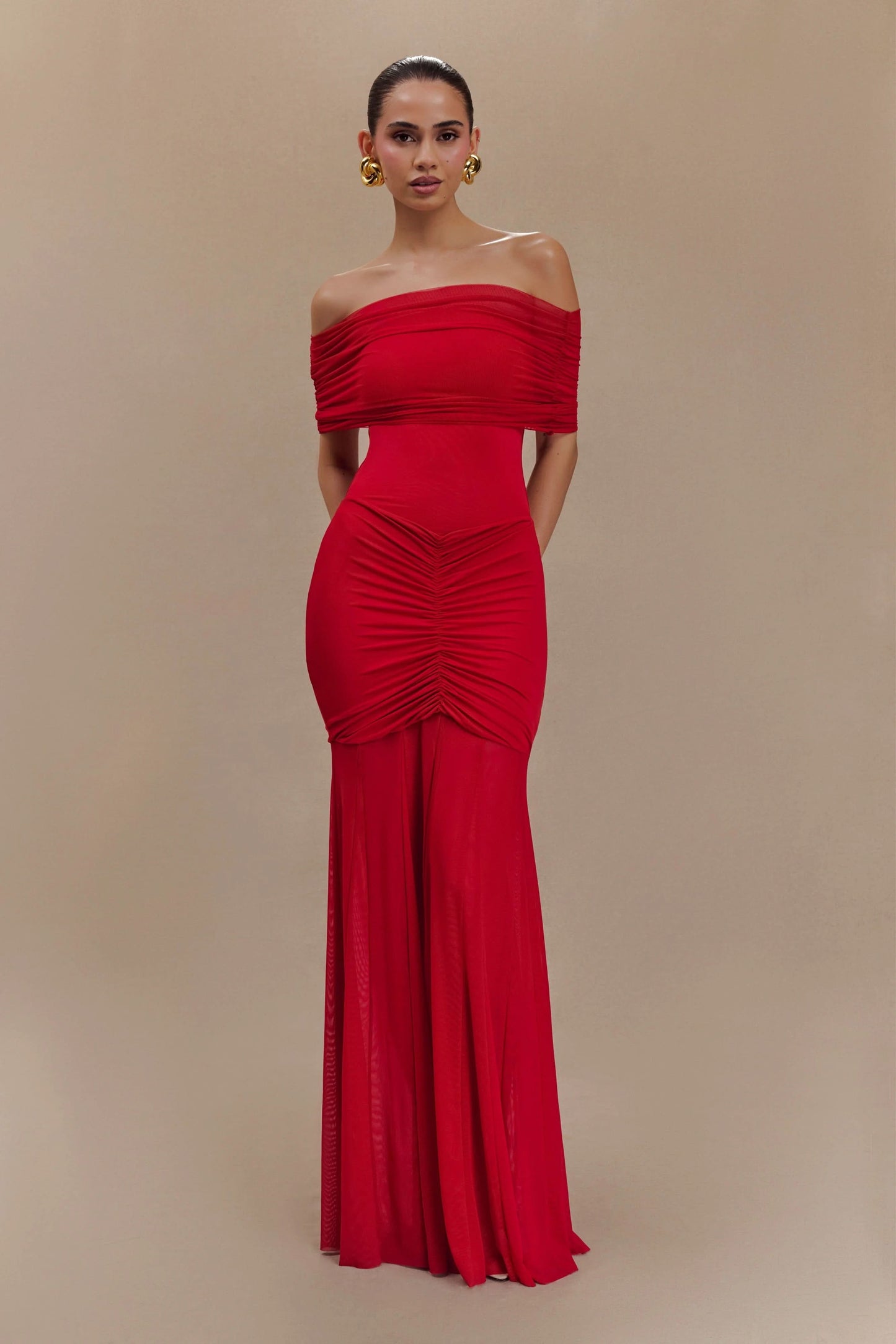 Caspian Off Shoulder Maxi Dress