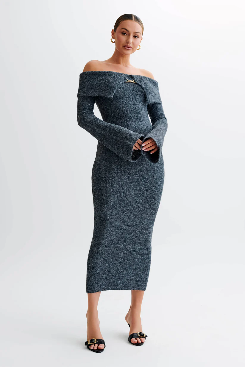 Diana Off Shoulder Knit Dress