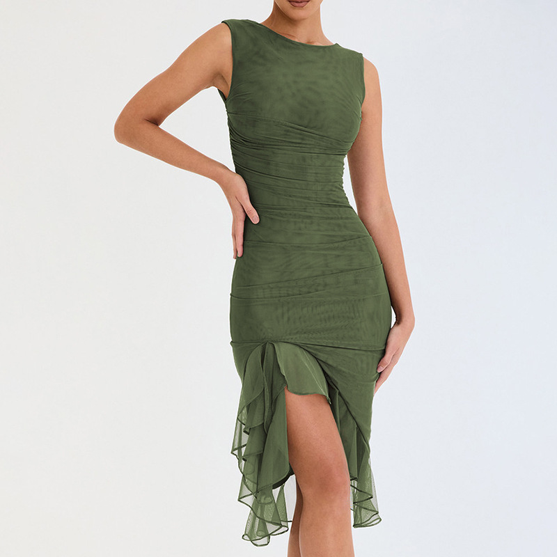 Meeda Ruffle Midi Dress