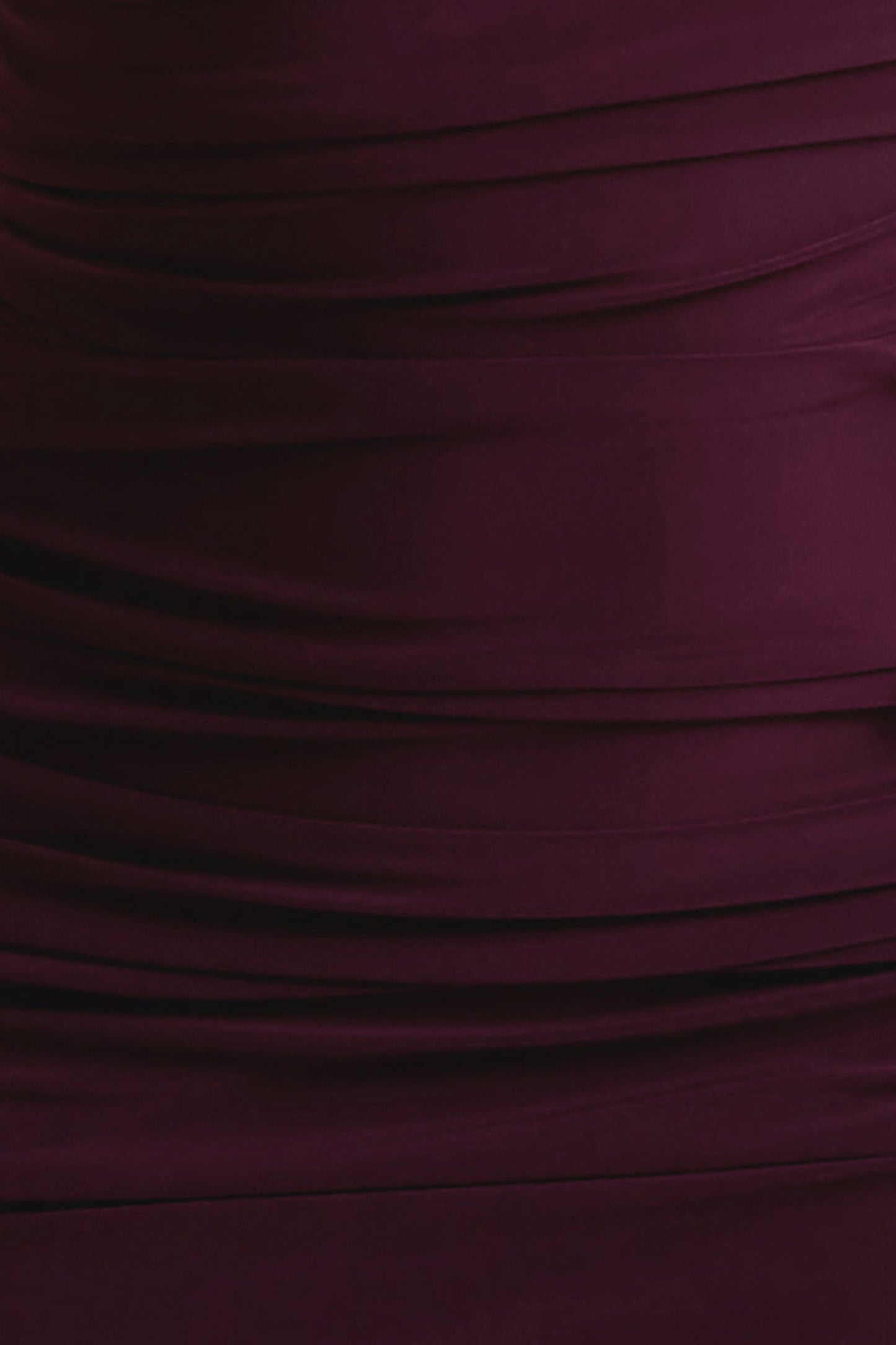 Dalarie One-Shoulder Gathered Maxi Dress in Port