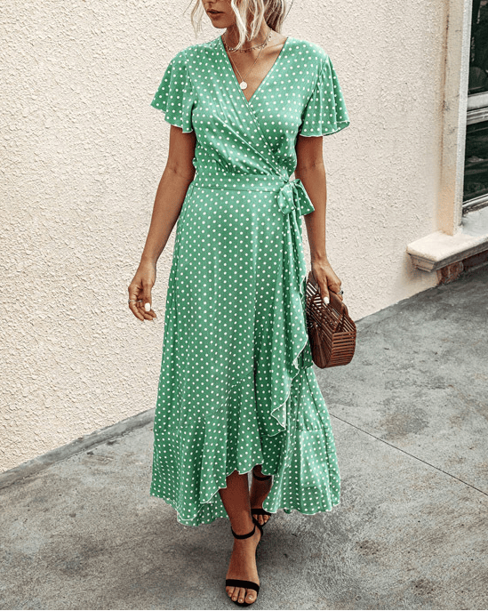 Maren Wrap Midi Dress