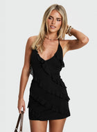 Marinna Halter Ruffle Mini Dress