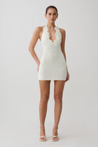 Bodhi Crochet Halter Mini Dress