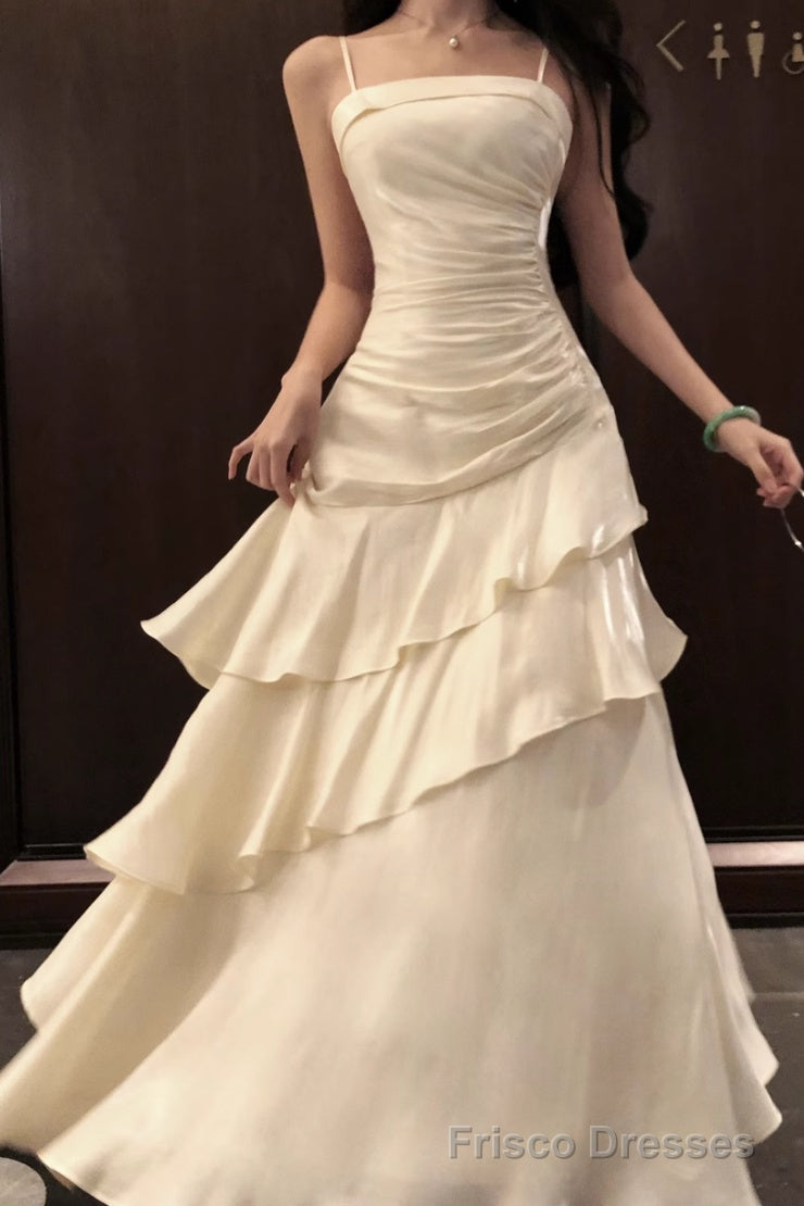 Isabelle Satin A-Line Formal Dress