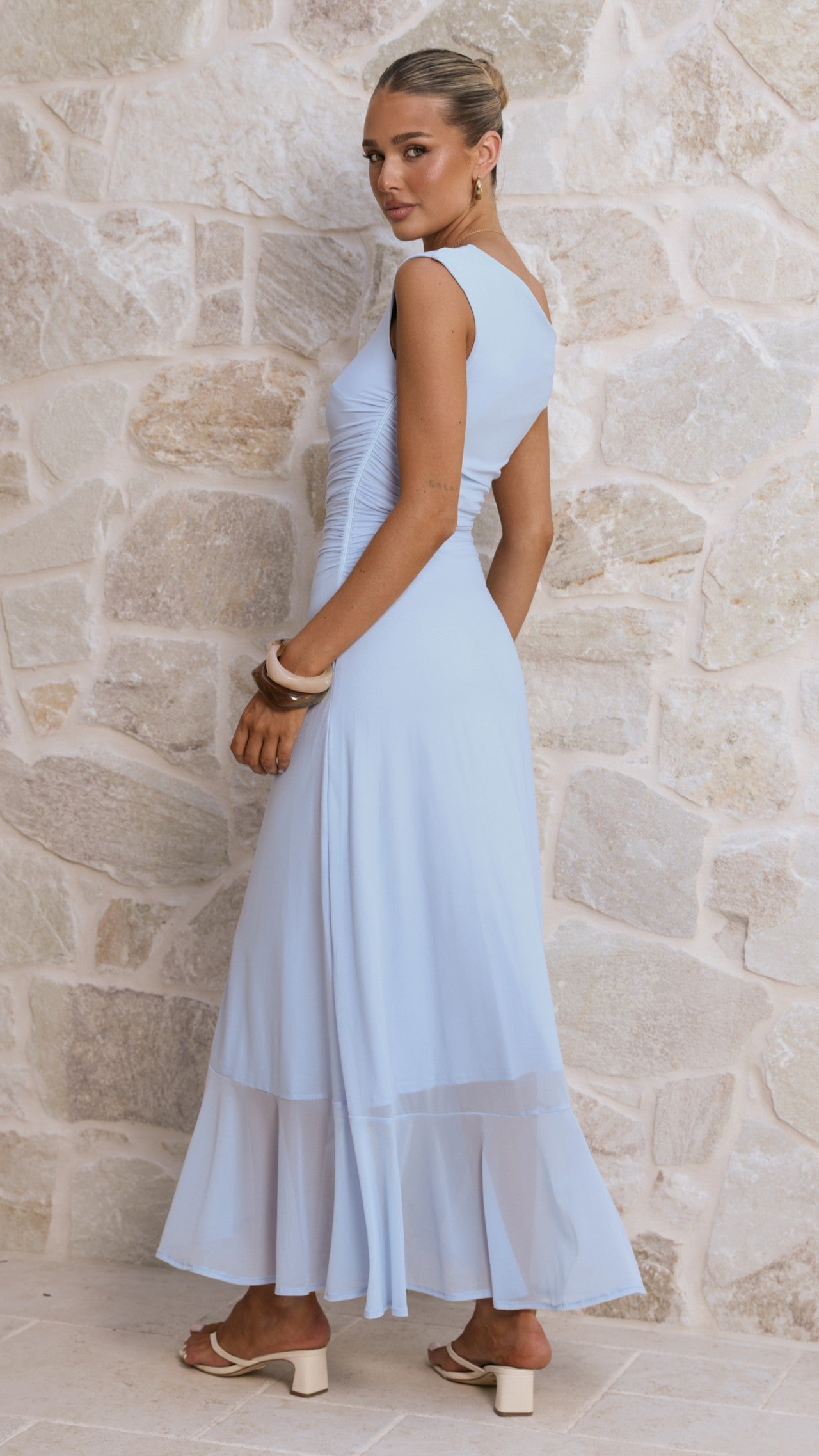 Sareiah Silk Maxi Dress
