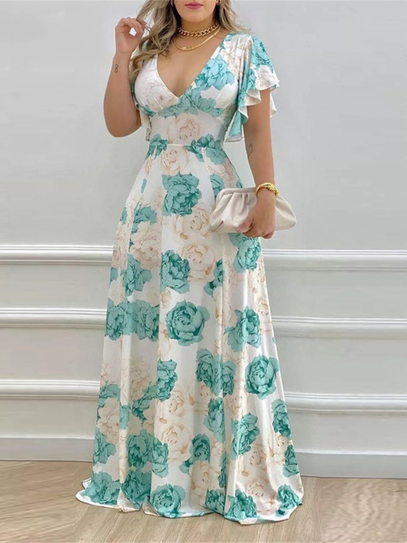 Charlotte Floral Maxi Dress