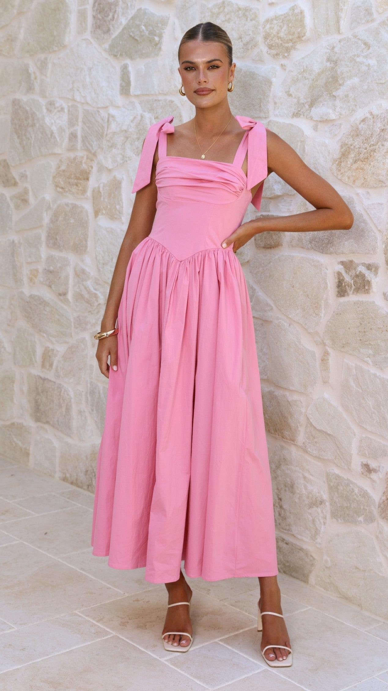 Haisley Pink Maxi Dress