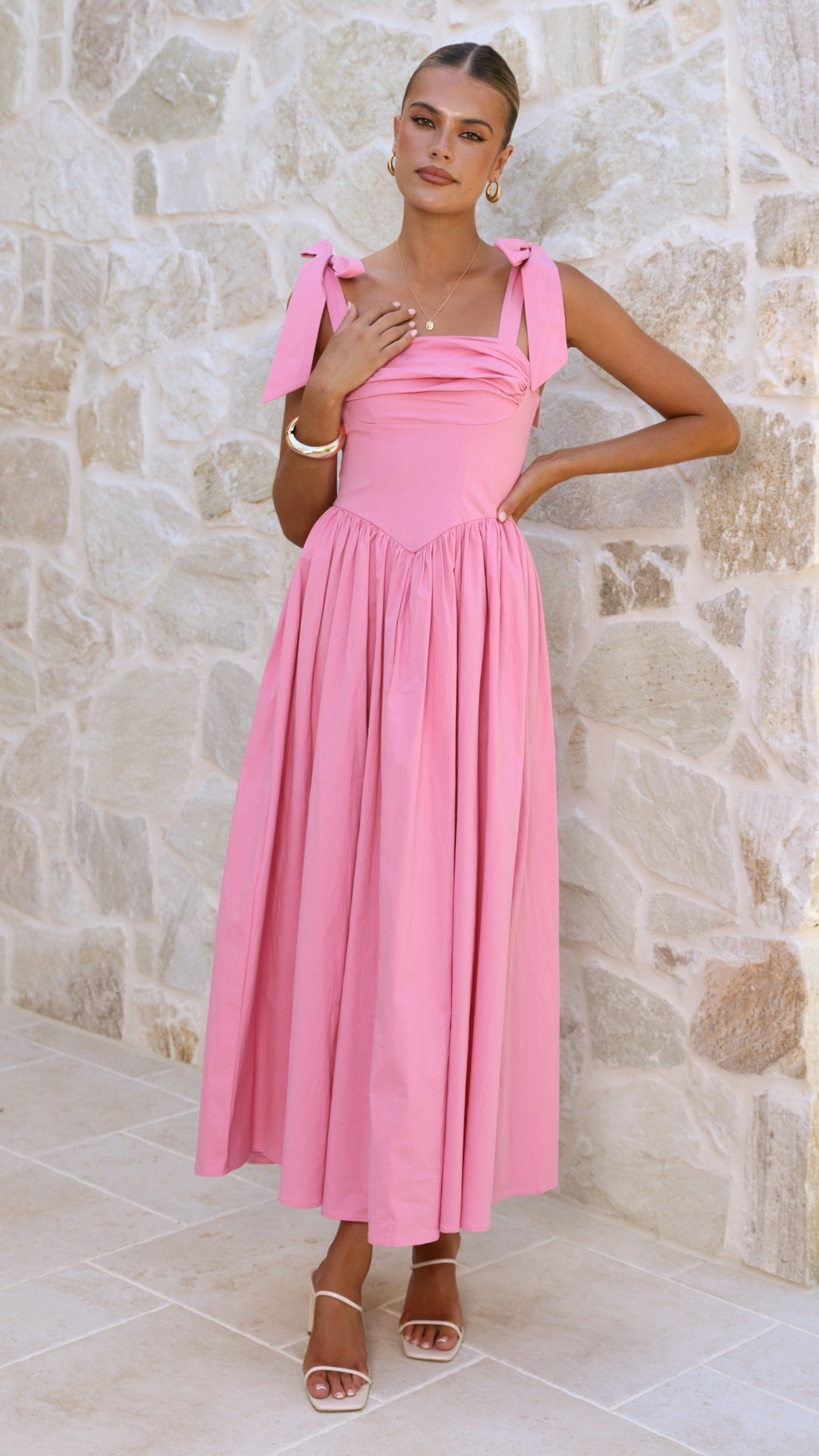 Haisley Pink Maxi Dress
