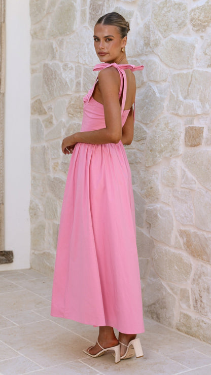 Haisley Pink Maxi Dress