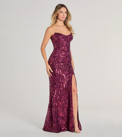 Chandler Sequin Lace-Up Dress