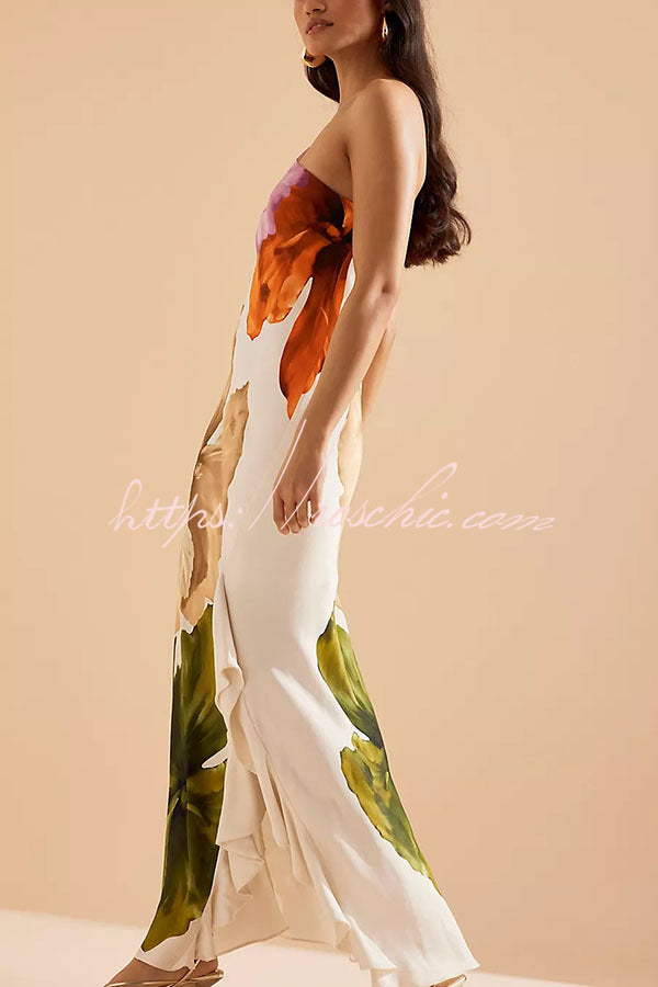 Margot Floral One-Shoulder Maxi Dress