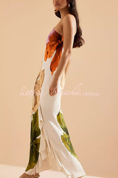 Margot Floral One-Shoulder Maxi Dress
