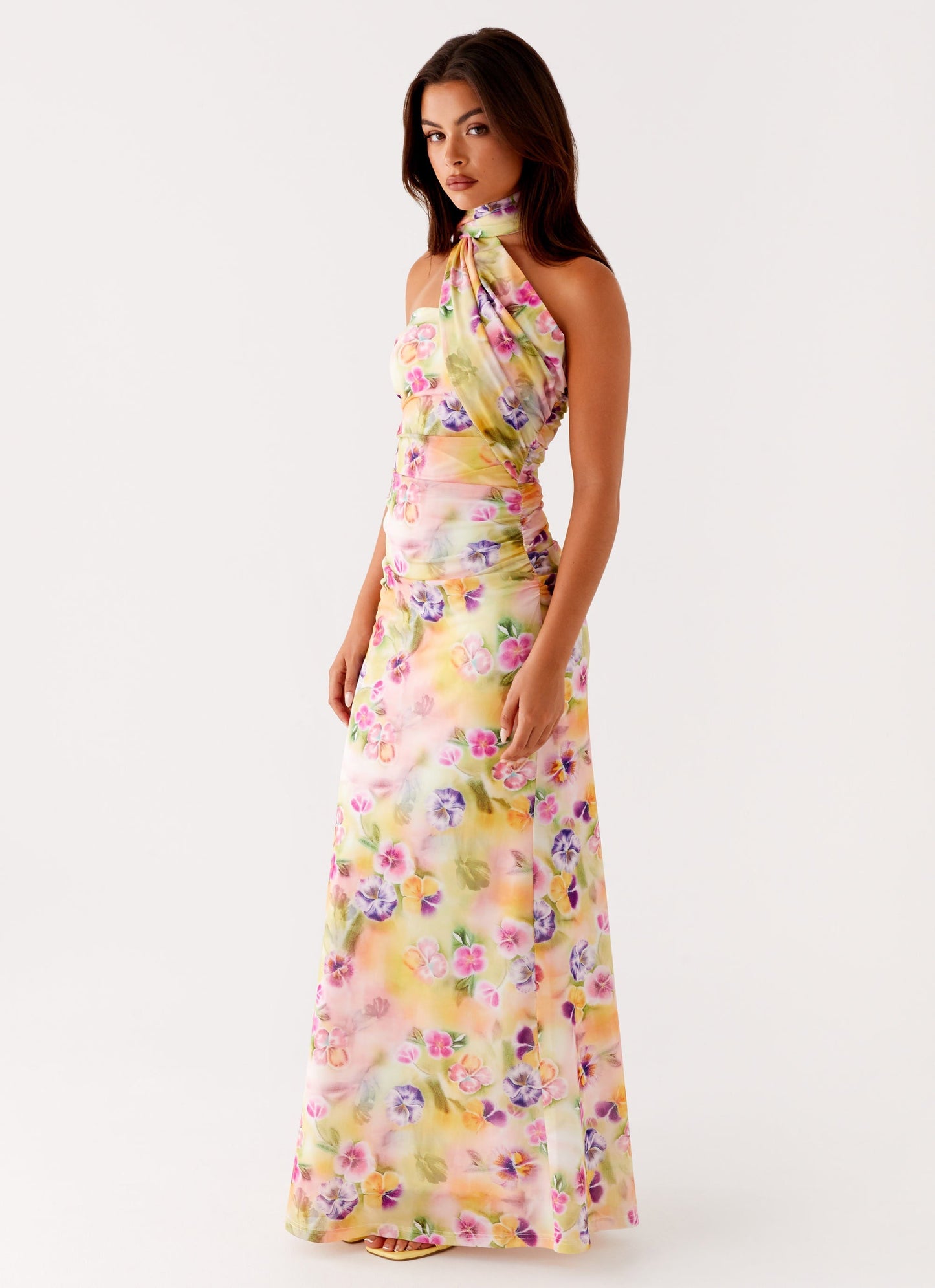 Songbird Sunburst Floral Maxi Dress