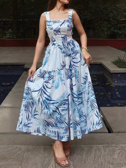 Isabelle Tropical Tiered Maxi Dress