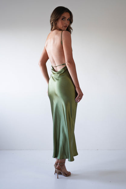 Bayleigh Satin Maxi Dress