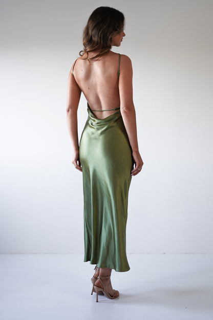Bayleigh Satin Maxi Dress