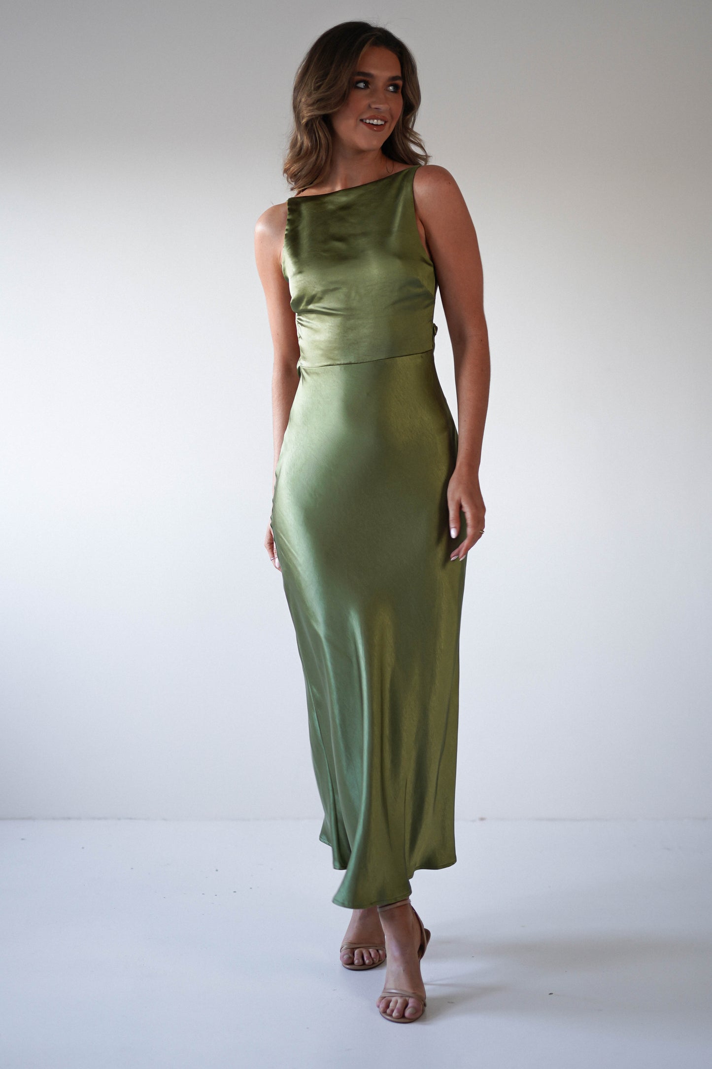 Bayleigh Satin Maxi Dress