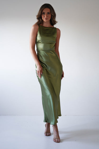 Bayleigh Satin Maxi Dress