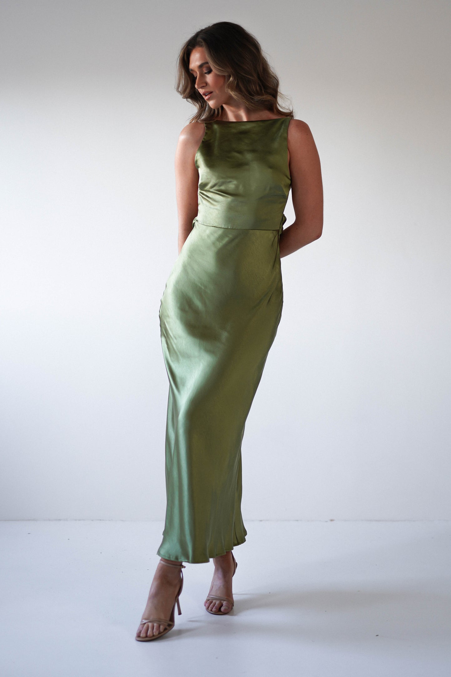Bayleigh Satin Maxi Dress