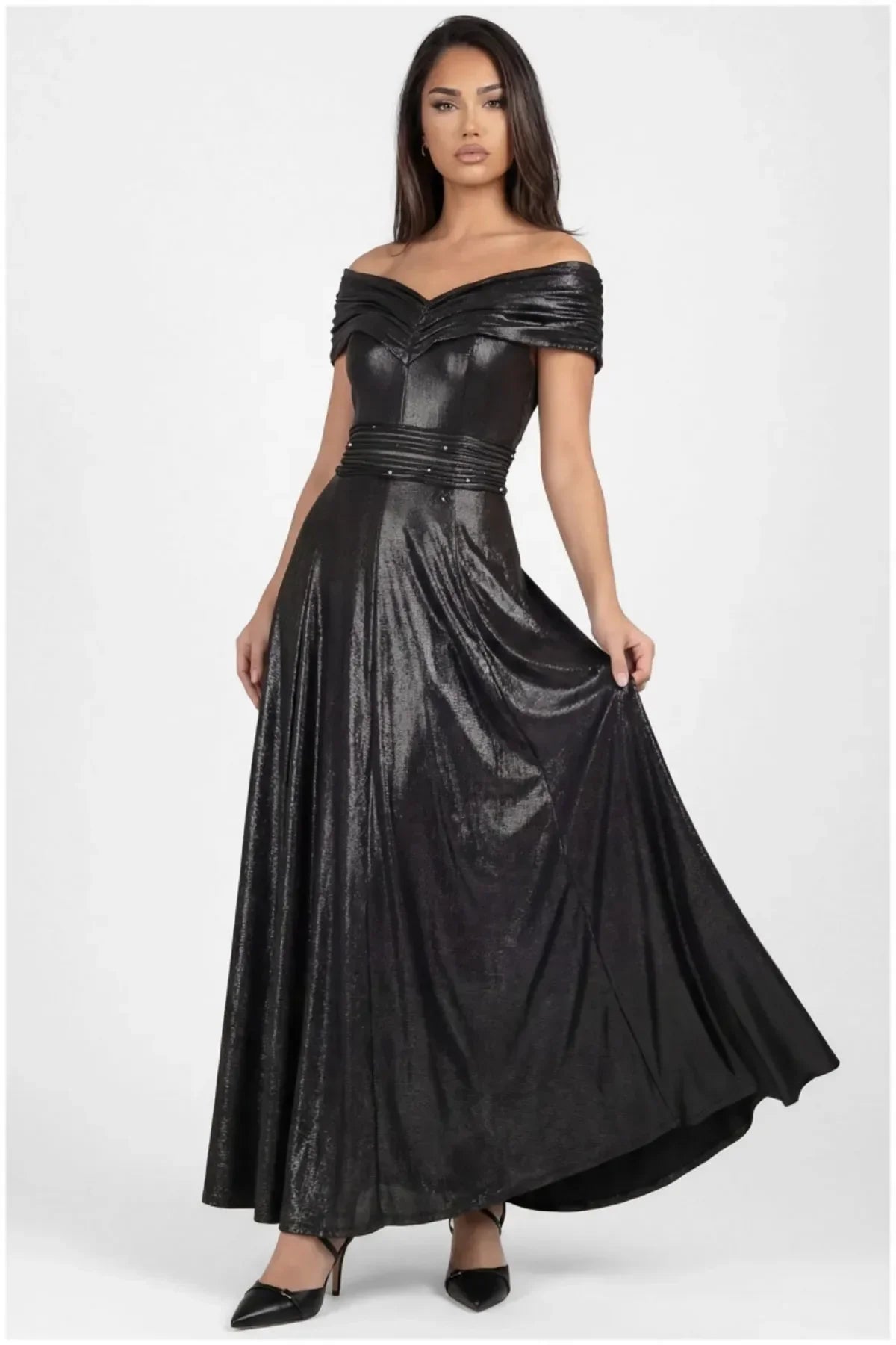 Margot Charcoal Cocktail Dress