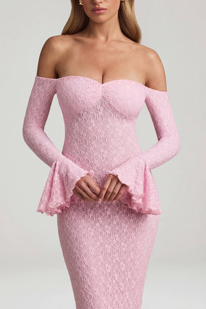 Birdie Off-Shoulder Ruffled Mini Dress