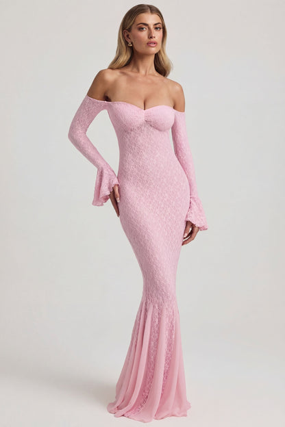 Birdie Off-Shoulder Ruffled Mini Dress