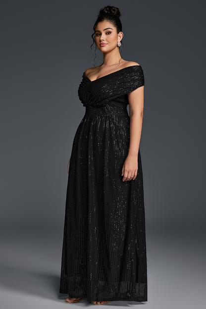 Valentina Sequin Maxi Dress in Emerald