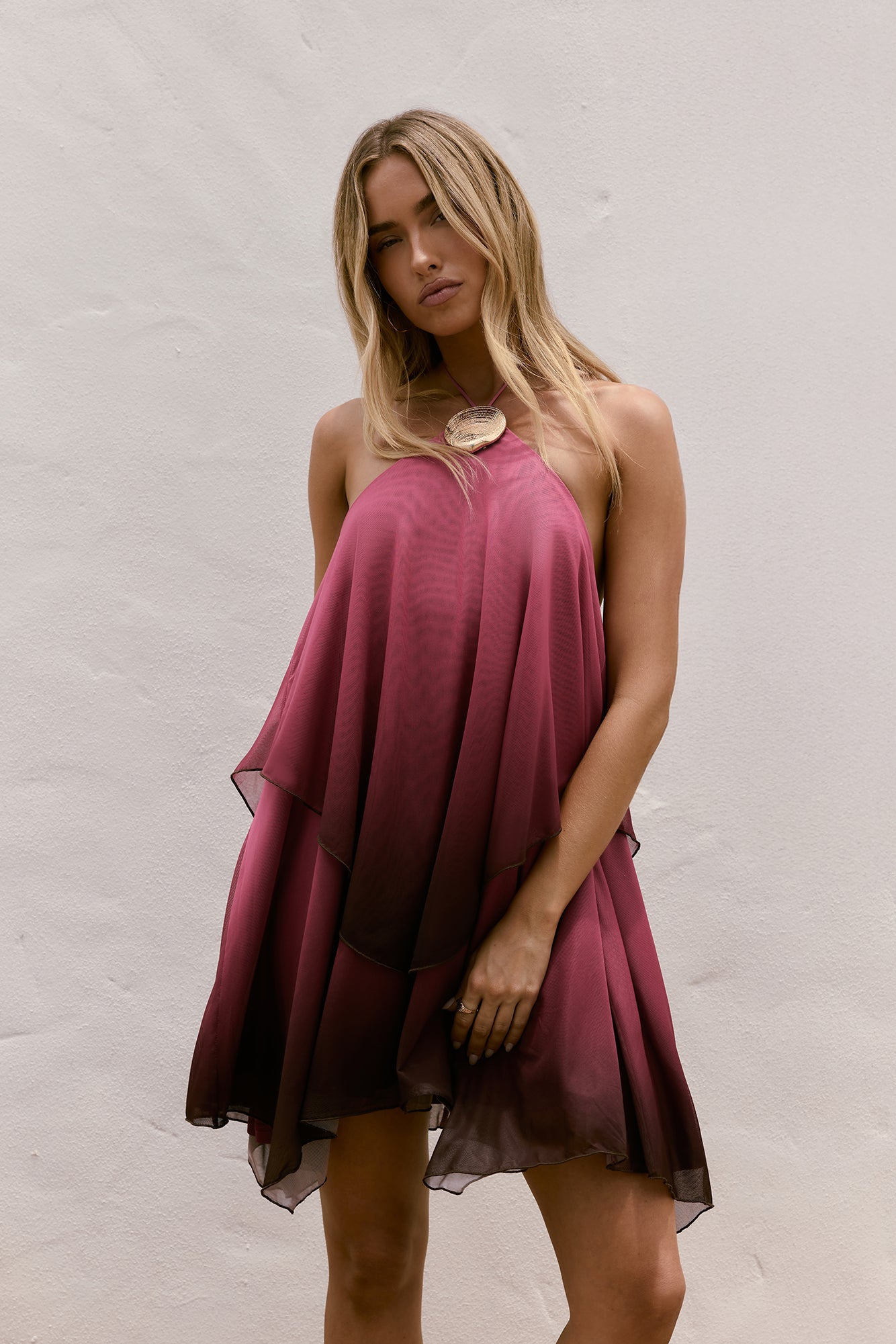 Ophelia Paradise Maxi Dress in Soft Yellow