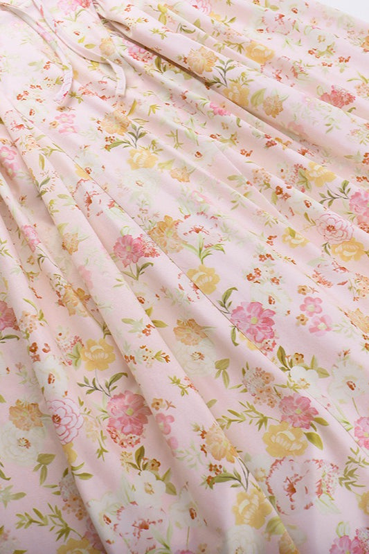 Margot Floral Halter Bodycon Maxi Dress