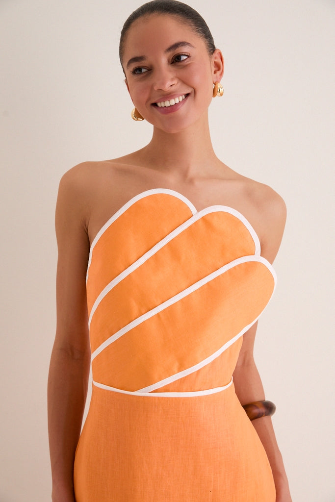 Clementine Linen Maxi Dress